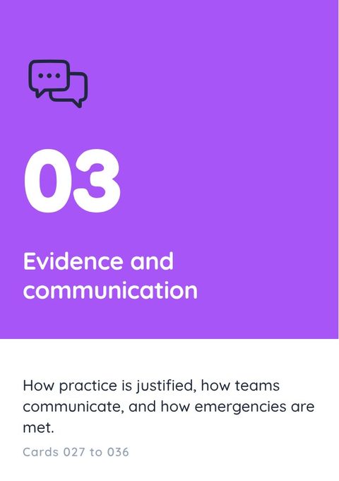 Flashcard part three, Evidence and communication, cards 027 to 036